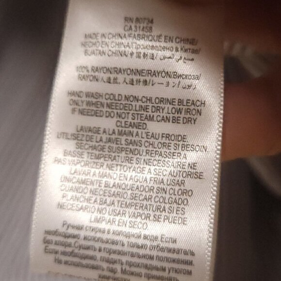 BCBGMaxazria Womens New Blue White Stripe Cold Shoulder Bell Sleeve Blou… - Picture 7 of 7